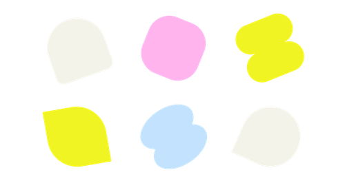 Collection of abstract shapes in the LCN conference website colours
