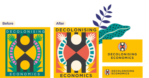 Various Decolonising Economics logos
