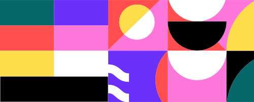 A collage of different design assets created for the BDA project